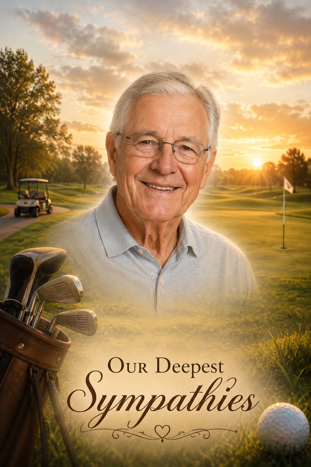 Golf Sympathy Card